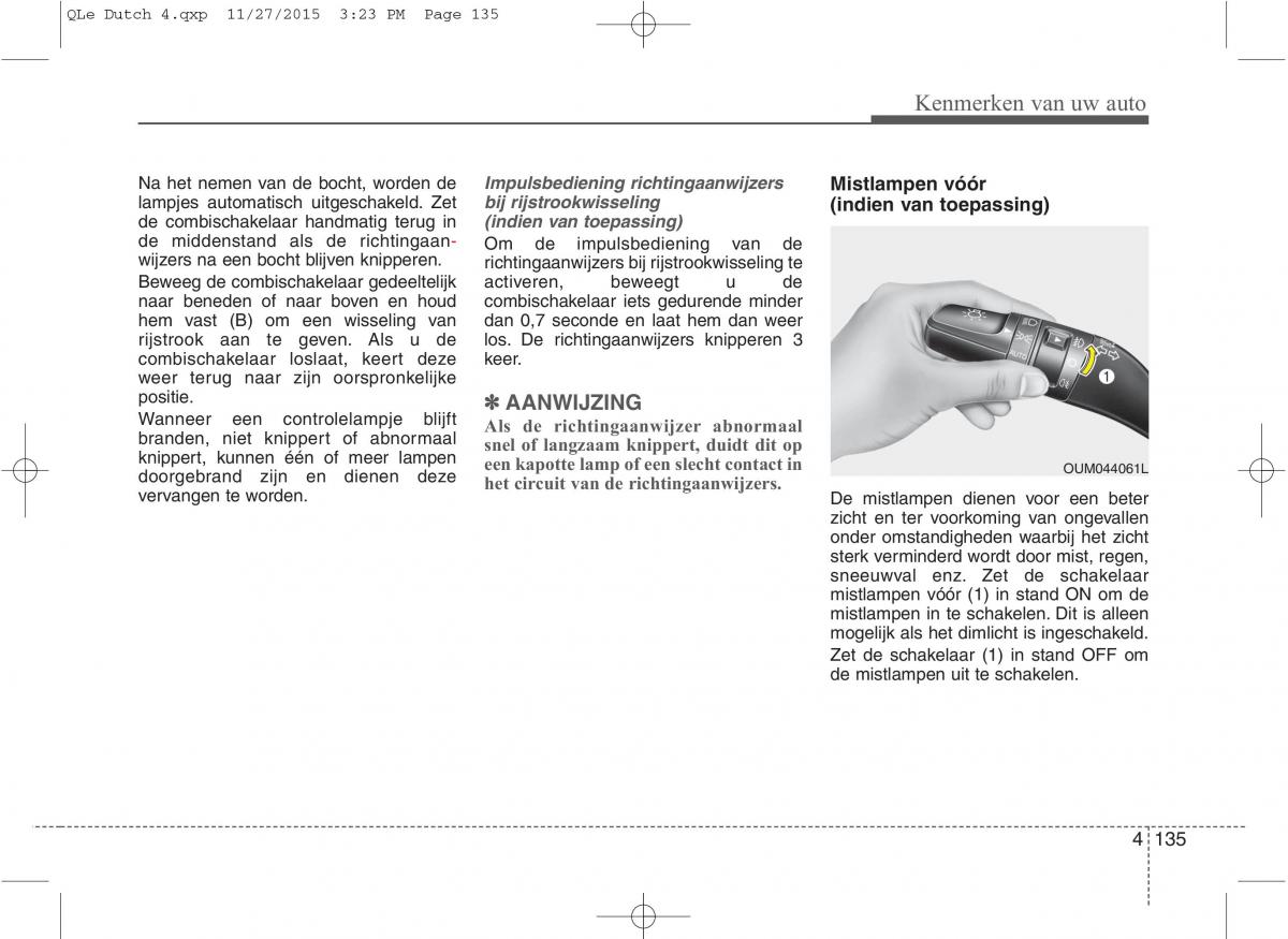 KIA Sportage IV handleiding / page 226