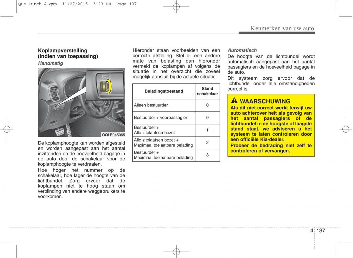 KIA Sportage IV handleiding / page 228