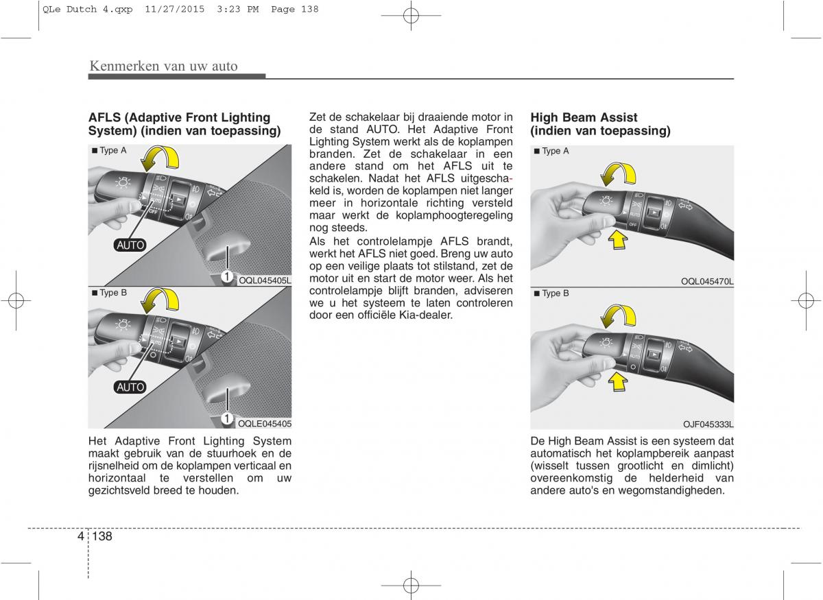 KIA Sportage IV handleiding / page 229