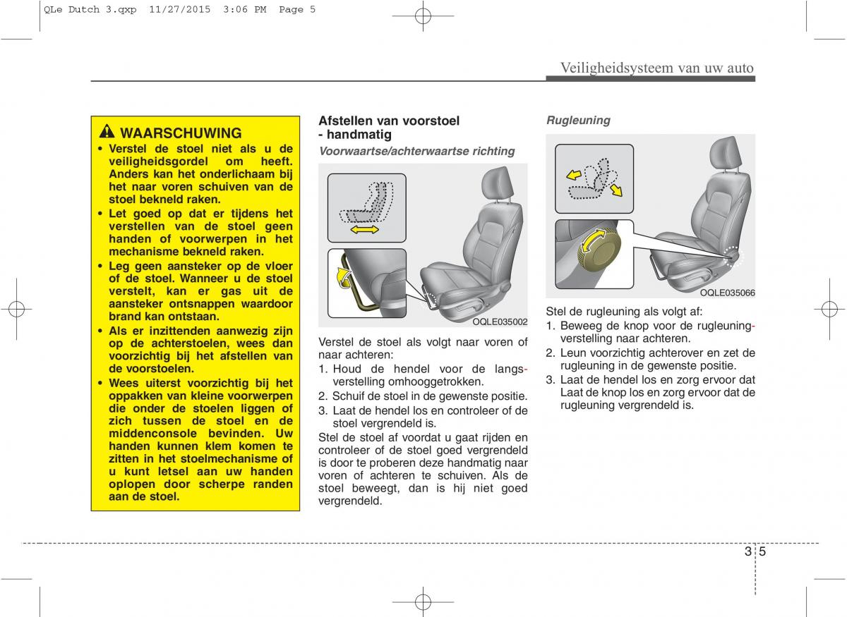 KIA Sportage IV handleiding / page 23