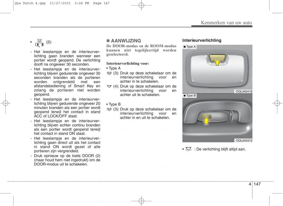 KIA Sportage IV handleiding / page 238