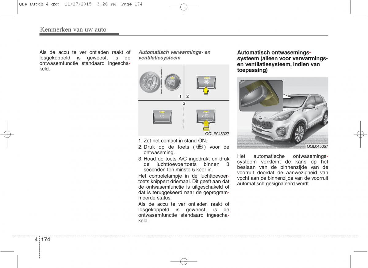 KIA Sportage IV handleiding / page 265