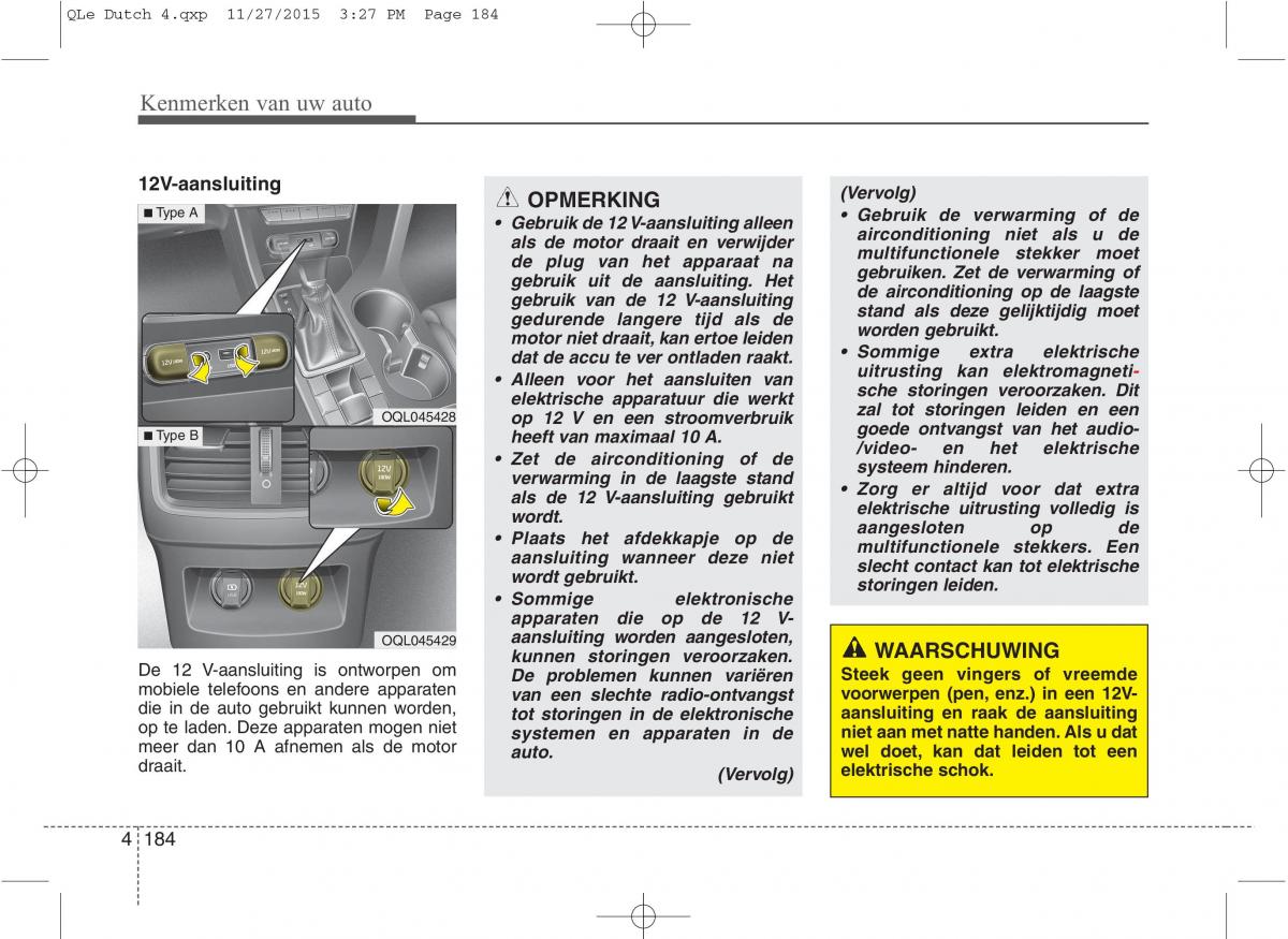 KIA Sportage IV handleiding / page 275