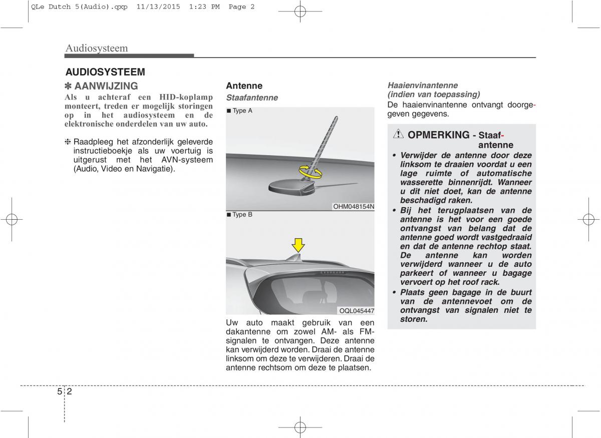 KIA Sportage IV handleiding / page 286