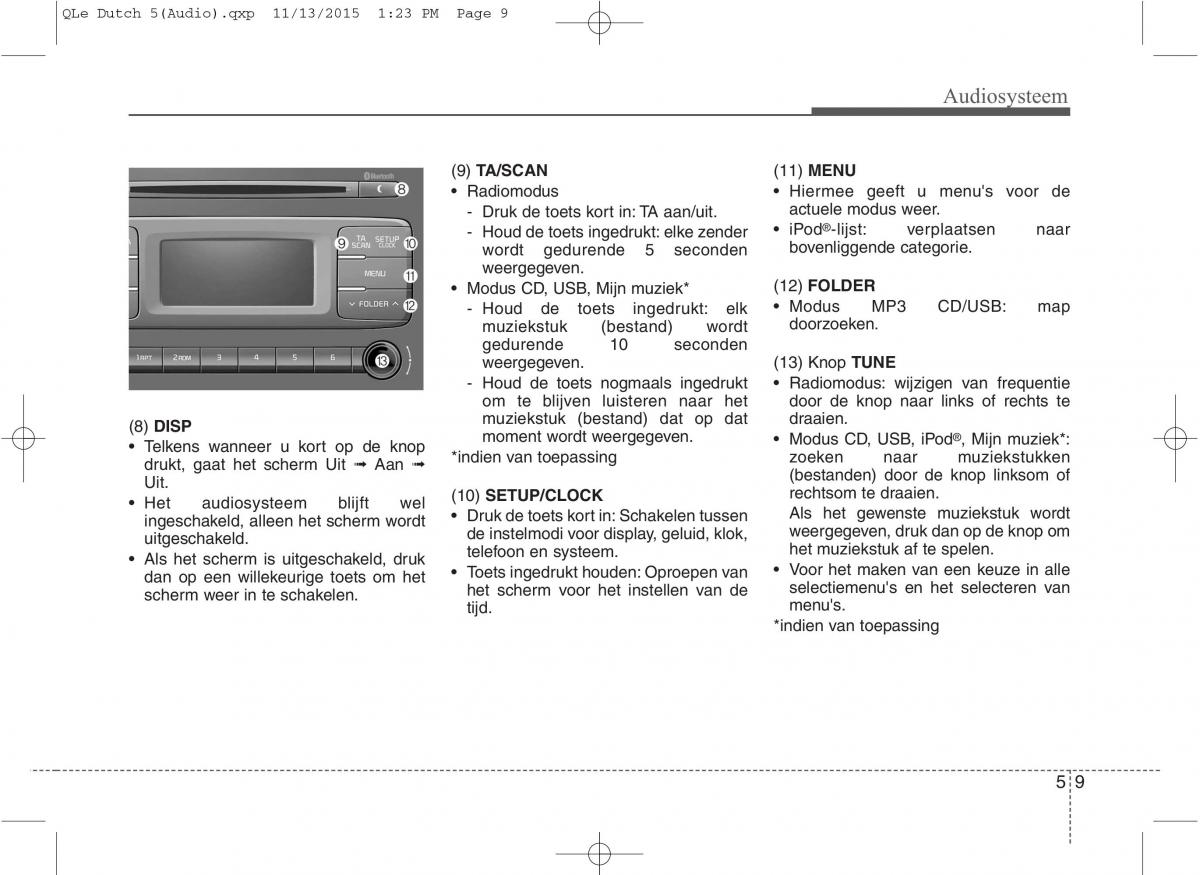 KIA Sportage IV handleiding / page 293