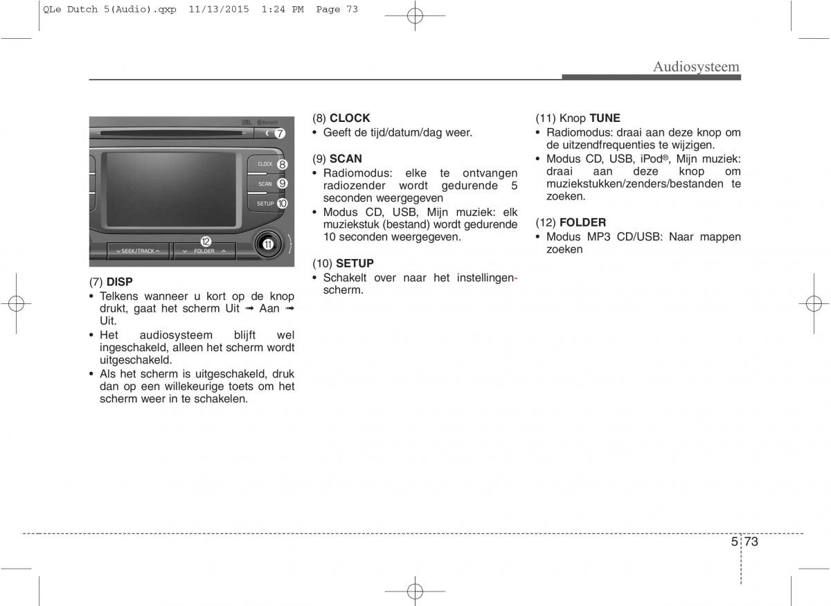 KIA Sportage IV handleiding / page 357