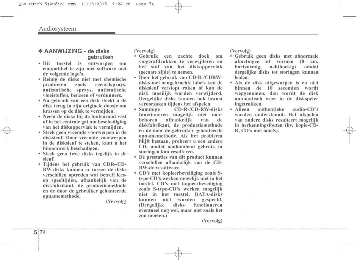 KIA Sportage IV handleiding / page 358