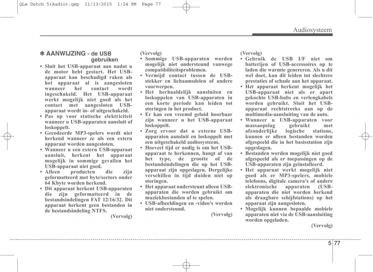 KIA Sportage IV handleiding / page 361