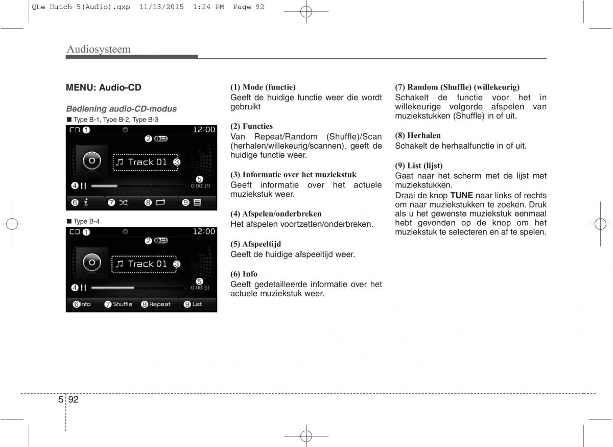 KIA Sportage IV handleiding / page 376