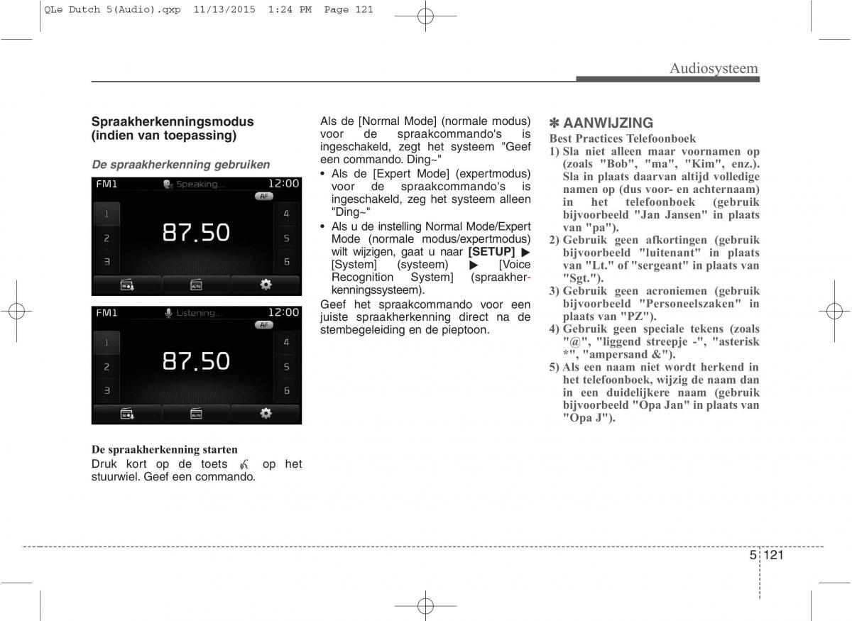 KIA Sportage IV handleiding / page 405