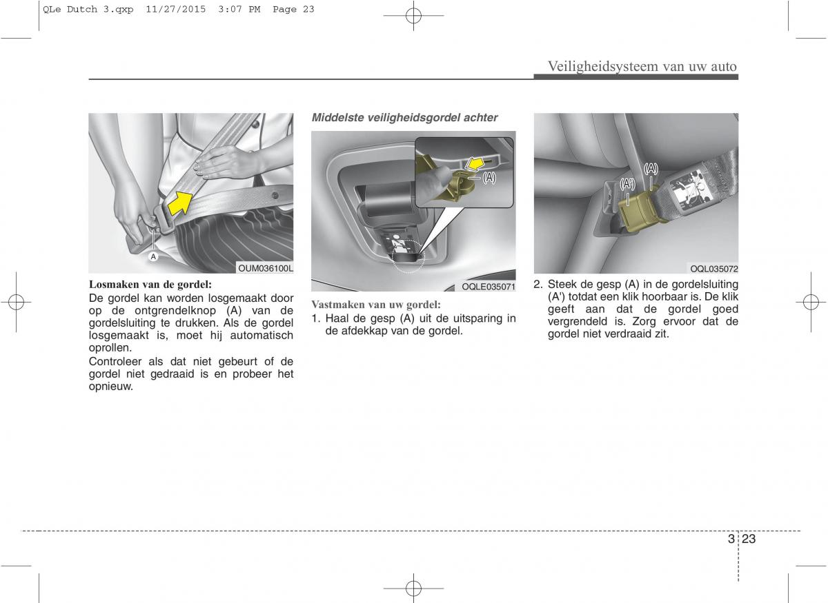 KIA Sportage IV handleiding / page 41