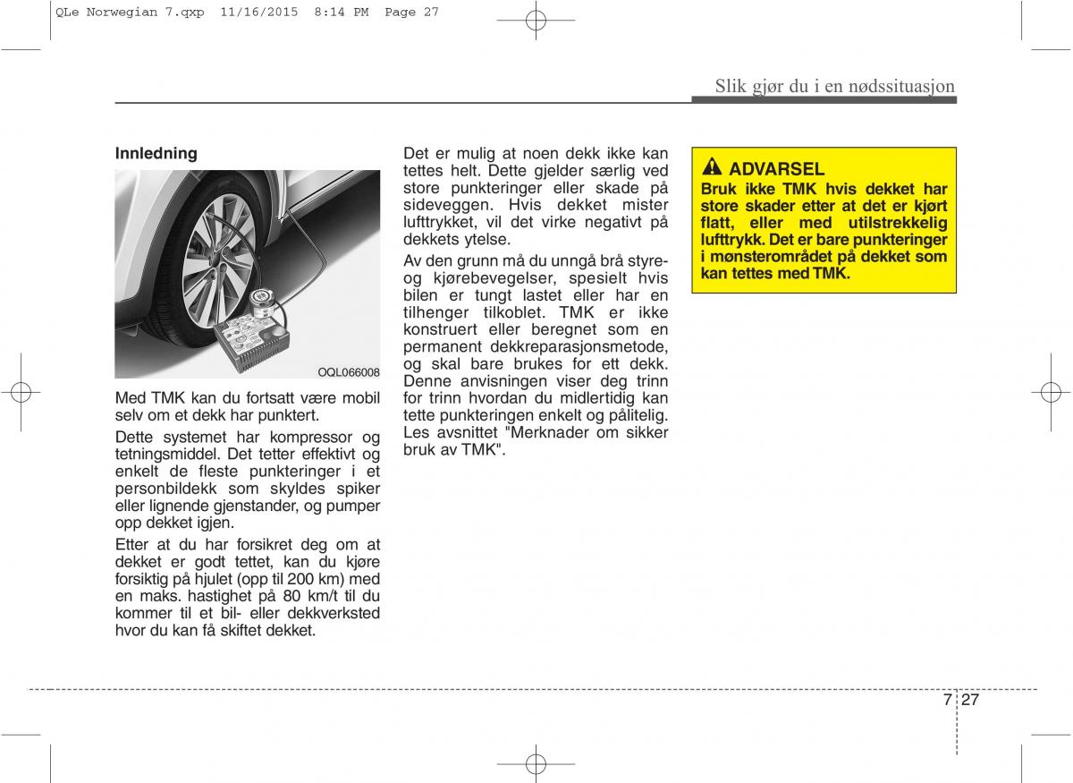 KIA Sportage IV bruksanvisningen / page 605