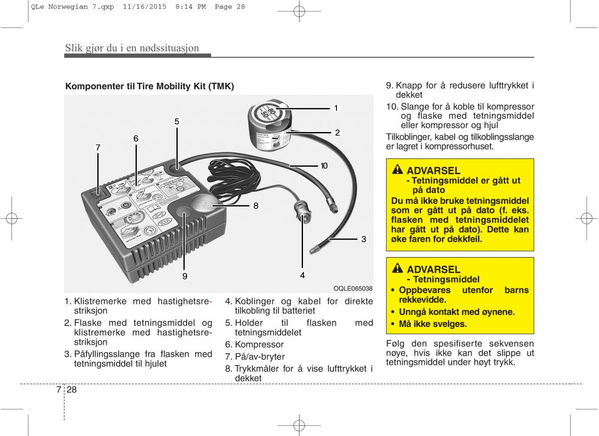 KIA Sportage IV bruksanvisningen / page 606