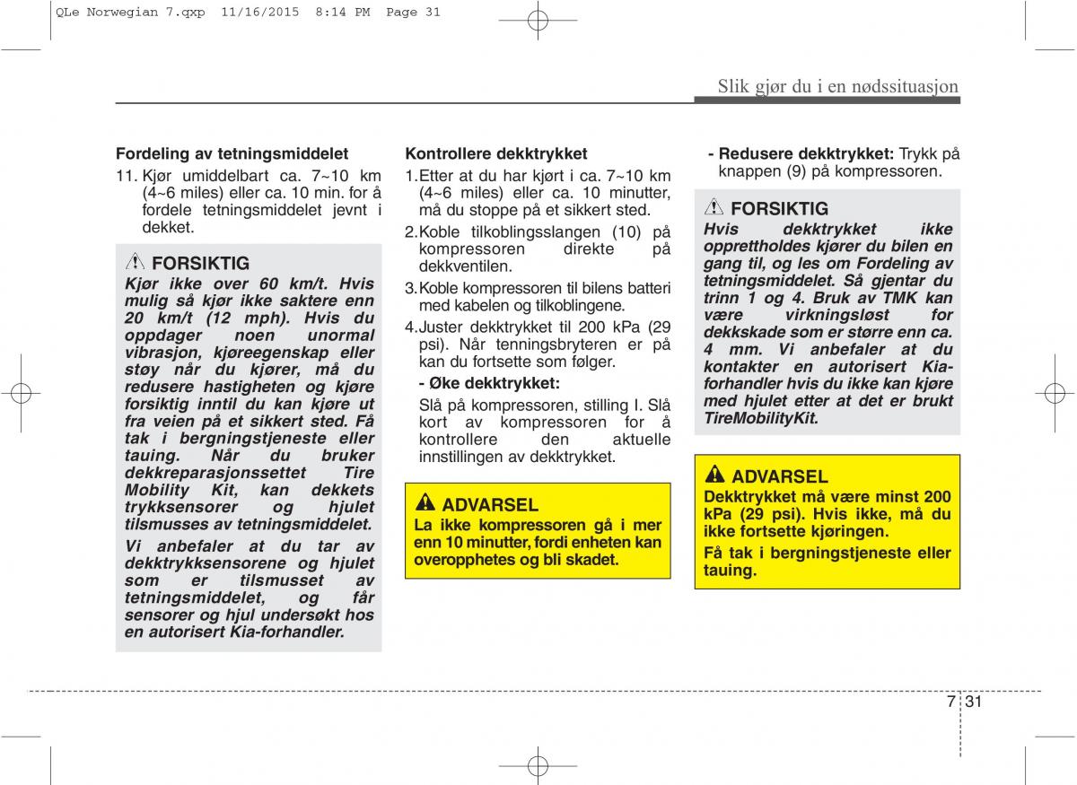 KIA Sportage IV bruksanvisningen / page 609