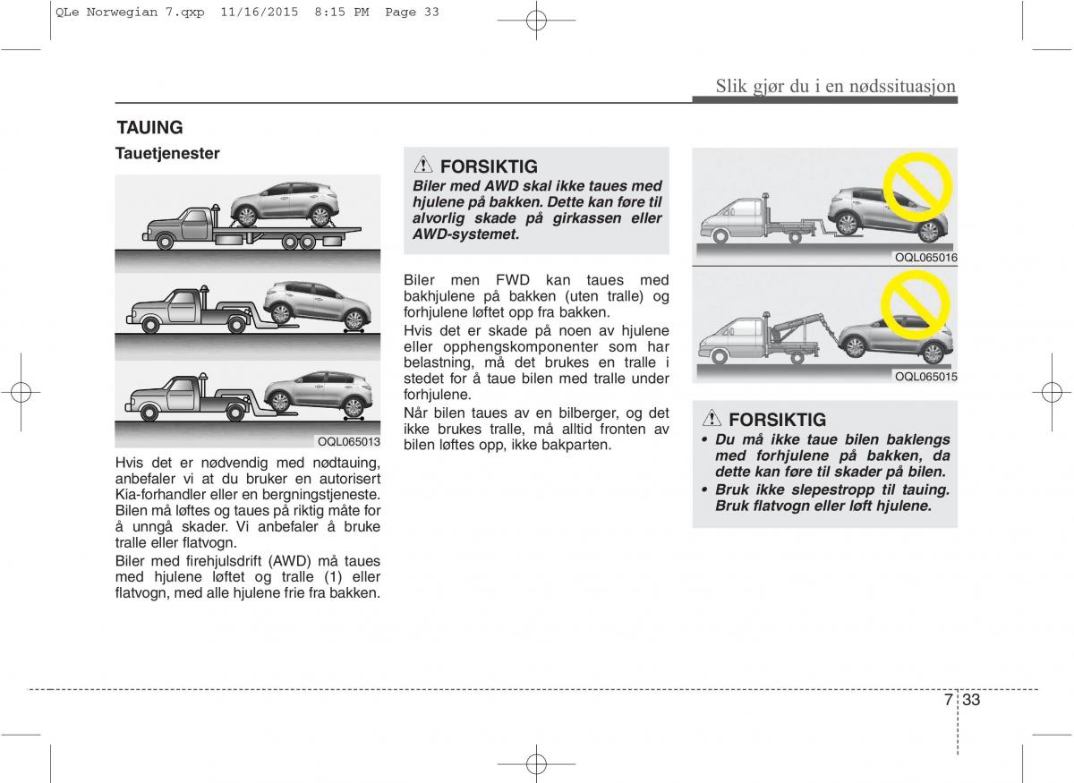 KIA Sportage IV bruksanvisningen / page 611