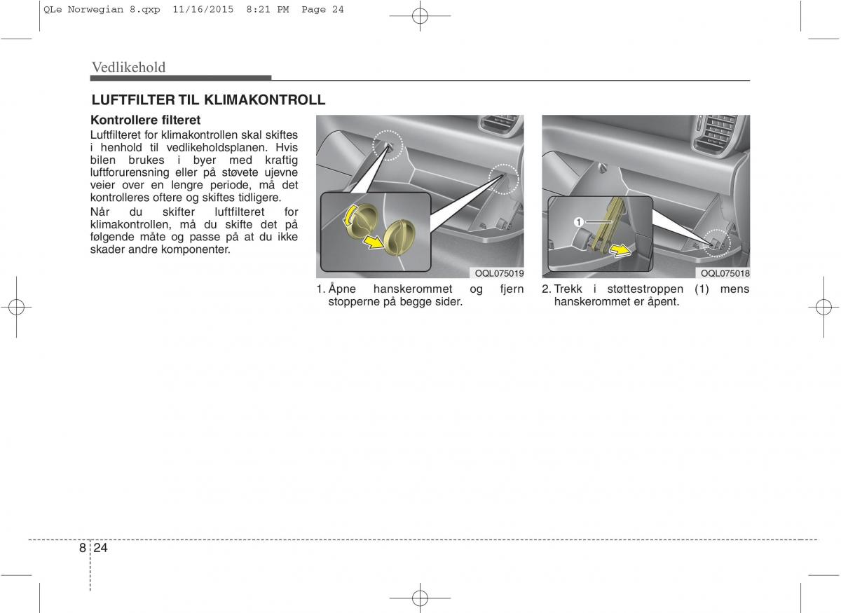 KIA Sportage IV bruksanvisningen / page 639