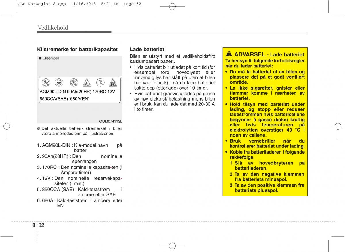 KIA Sportage IV bruksanvisningen / page 647