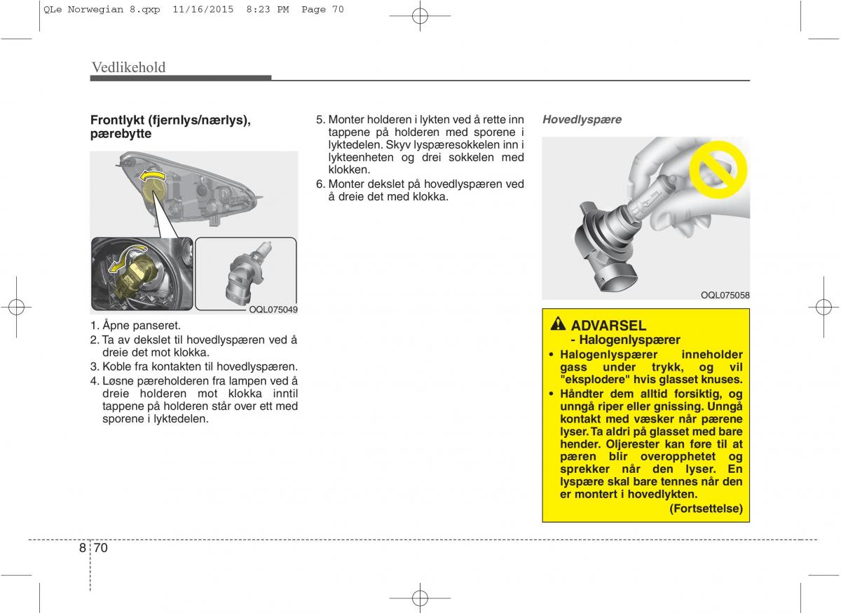 KIA Sportage IV bruksanvisningen / page 685