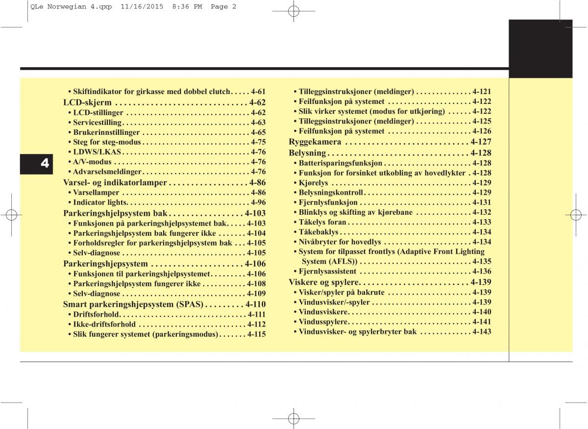 KIA Sportage IV bruksanvisningen / page 87