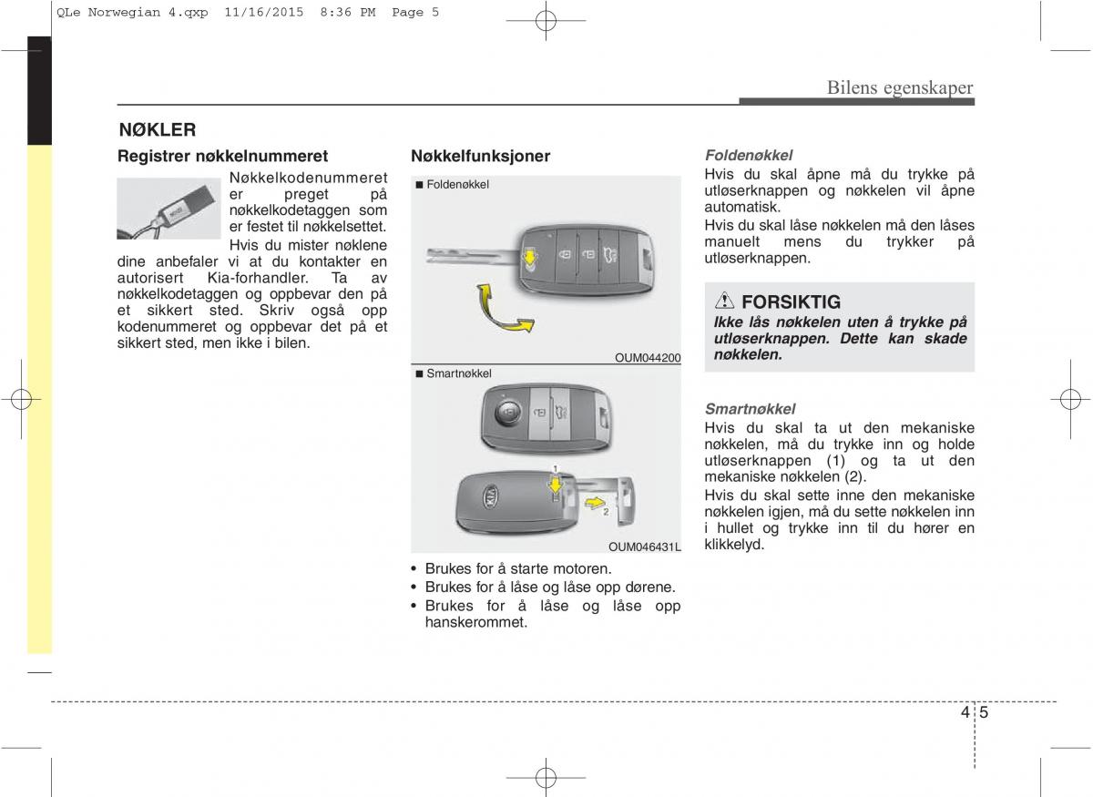 KIA Sportage IV bruksanvisningen / page 90