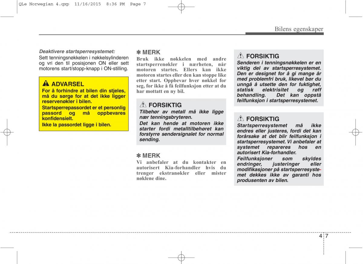 KIA Sportage IV bruksanvisningen / page 92