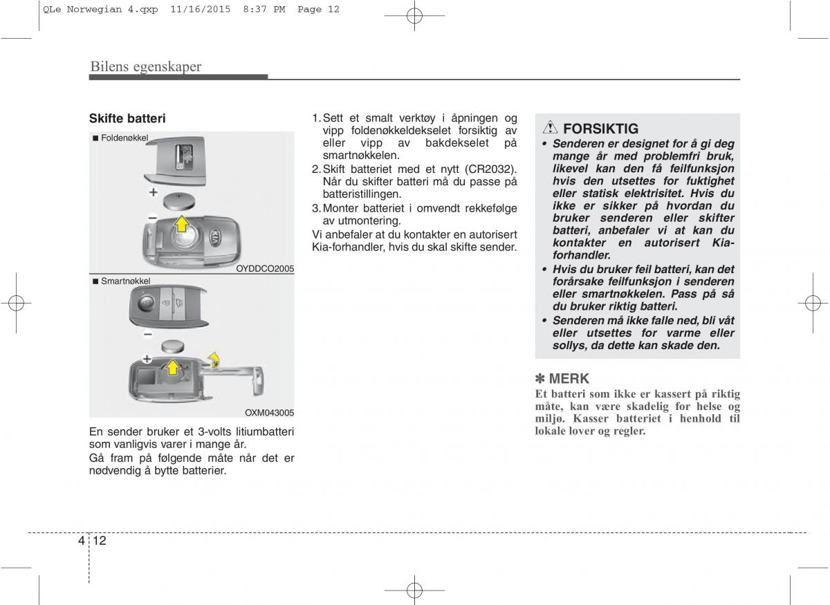 KIA Sportage IV bruksanvisningen / page 97