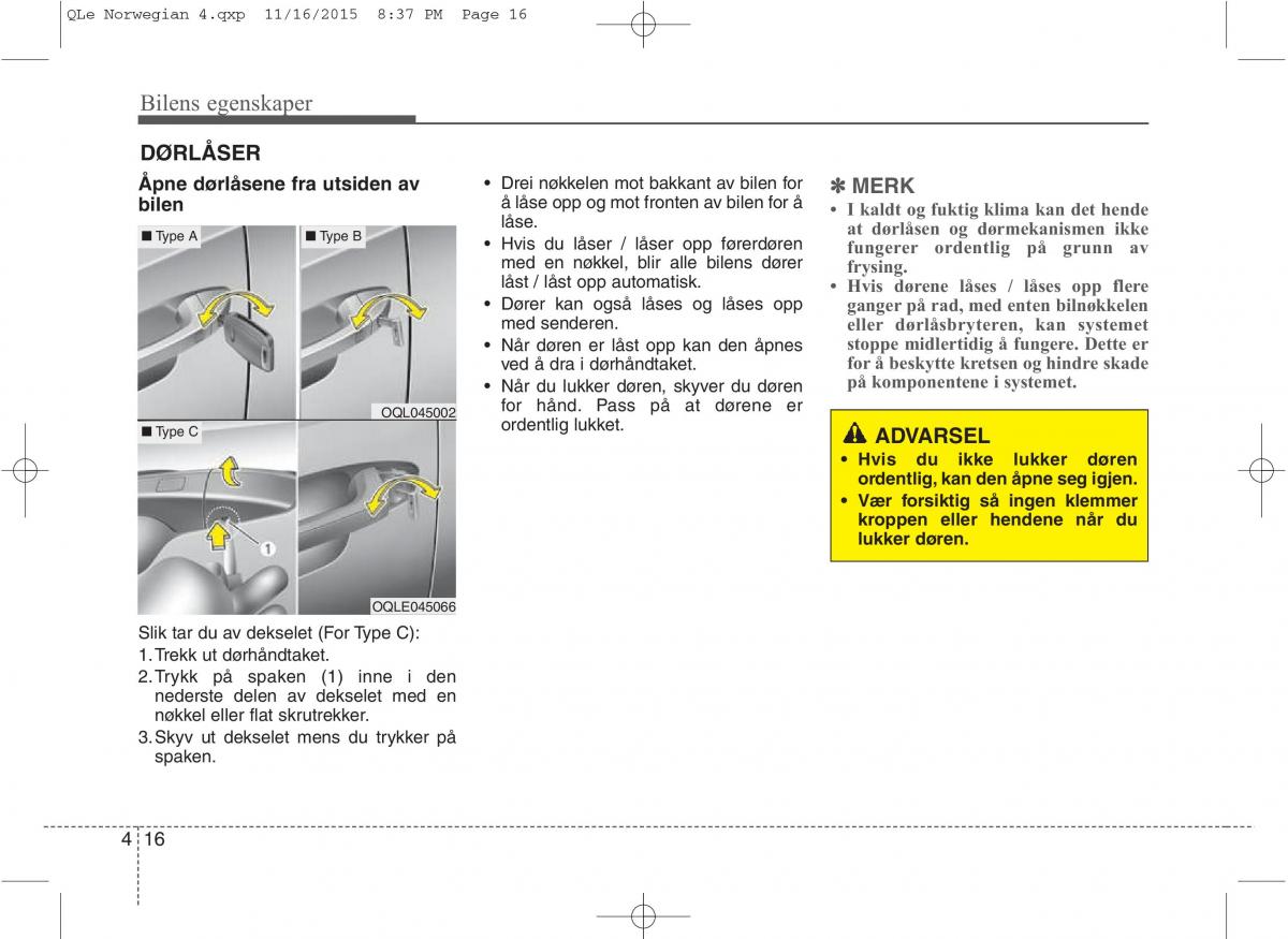 KIA Sportage IV bruksanvisningen / page 101