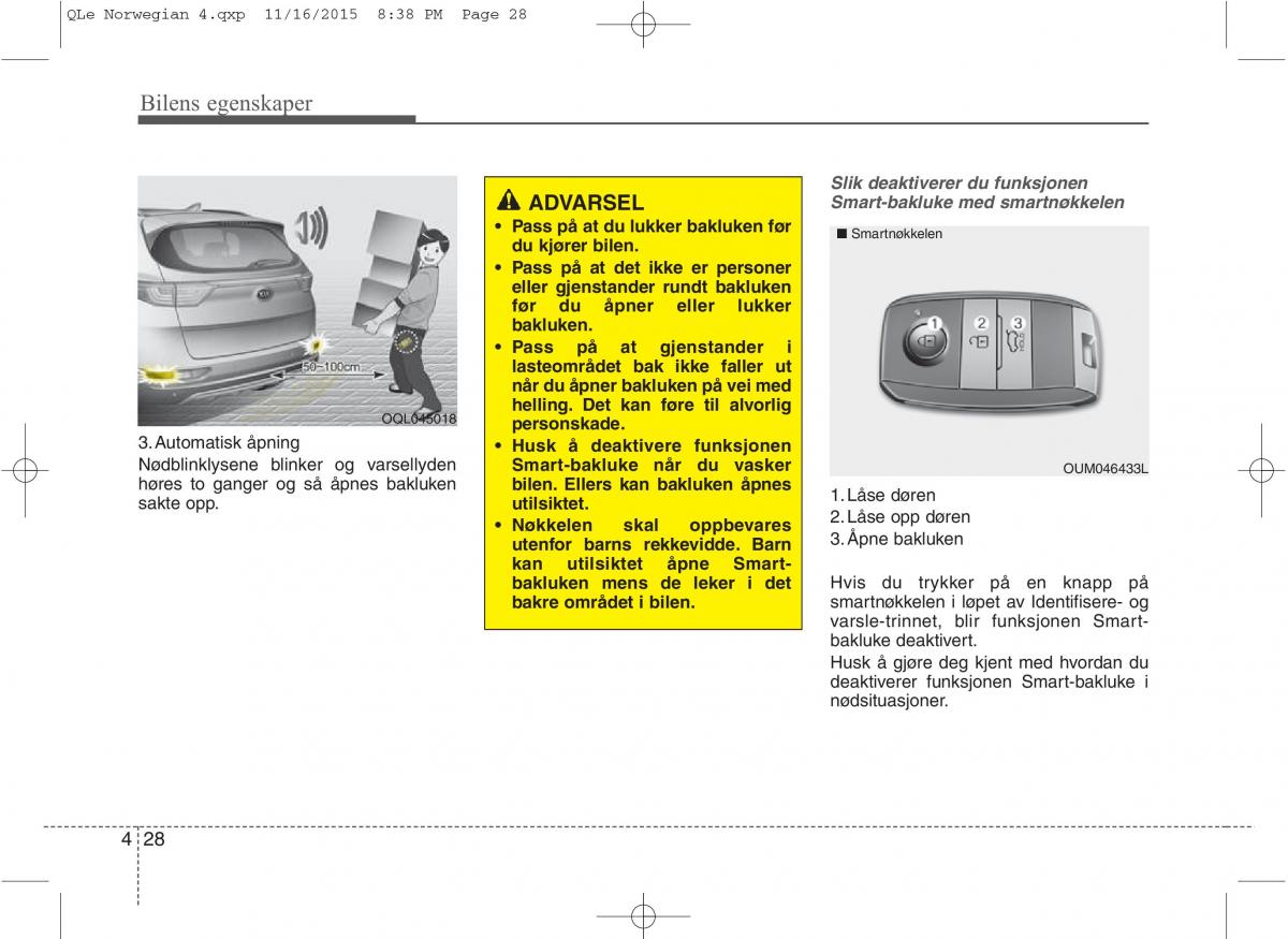 KIA Sportage IV bruksanvisningen / page 113