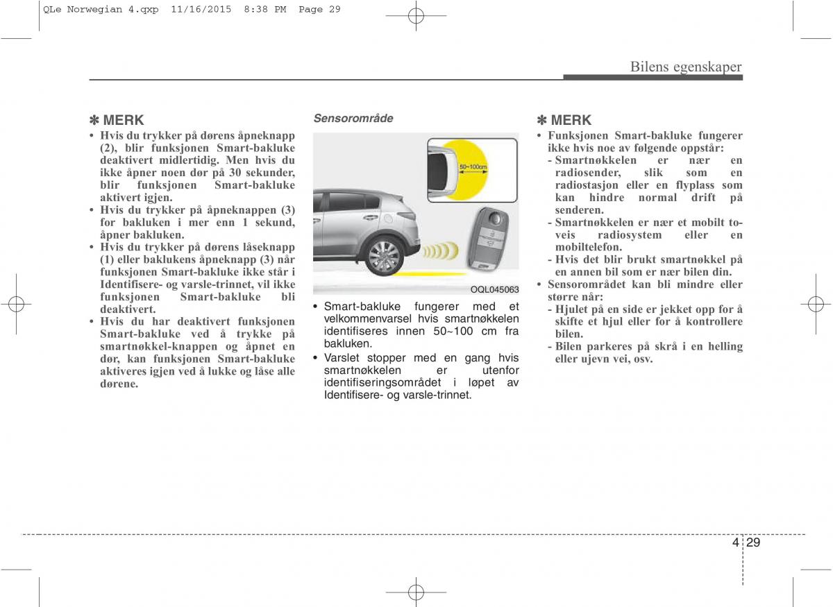 KIA Sportage IV bruksanvisningen / page 114