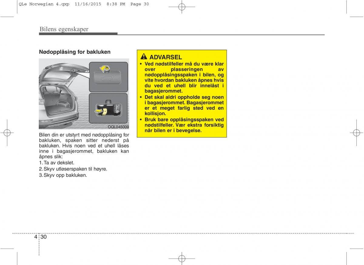 KIA Sportage IV bruksanvisningen / page 115