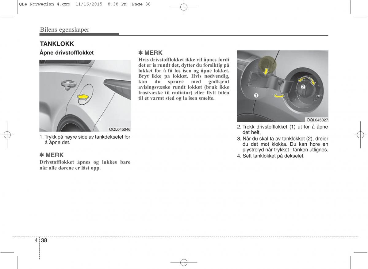 KIA Sportage IV bruksanvisningen / page 123