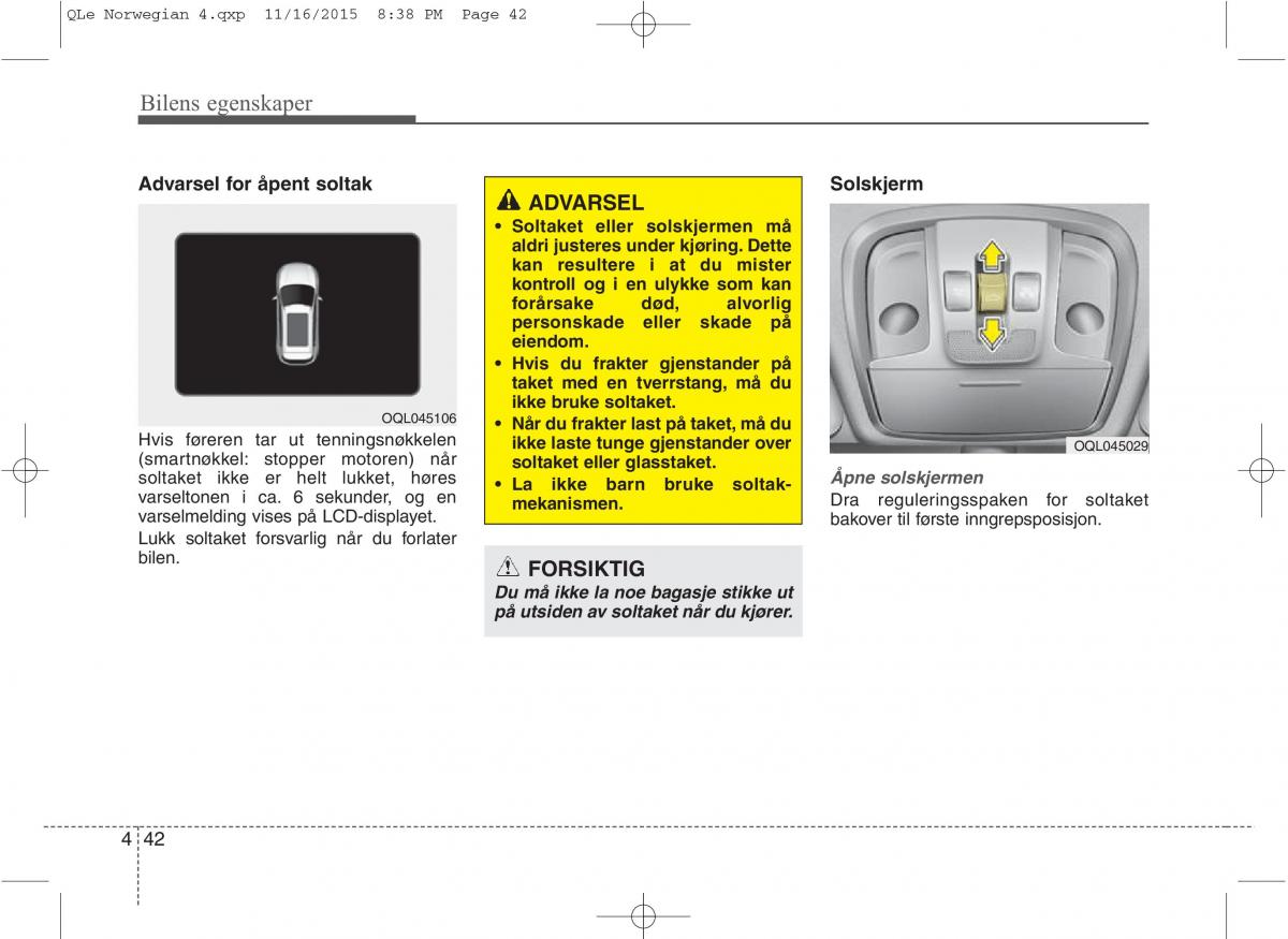 KIA Sportage IV bruksanvisningen / page 127