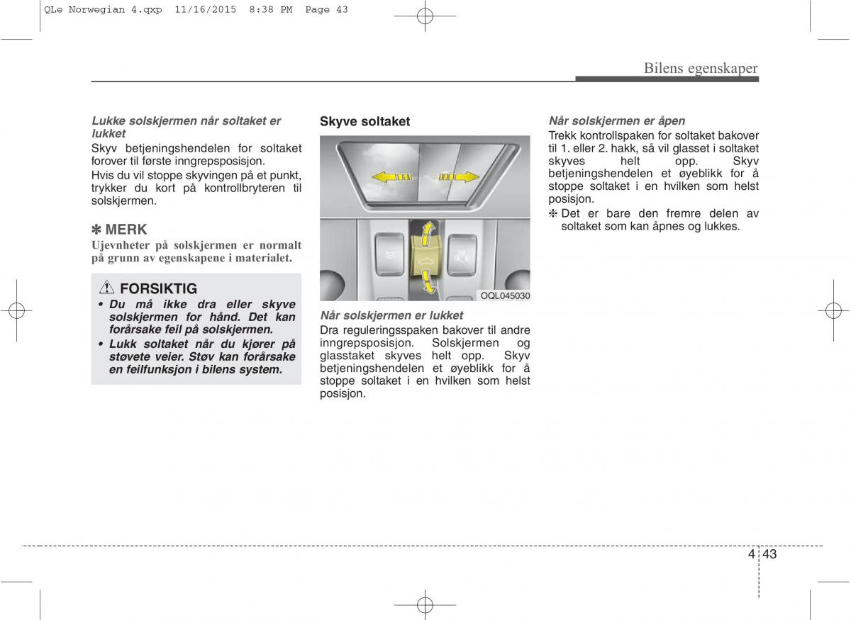 KIA Sportage IV bruksanvisningen / page 128