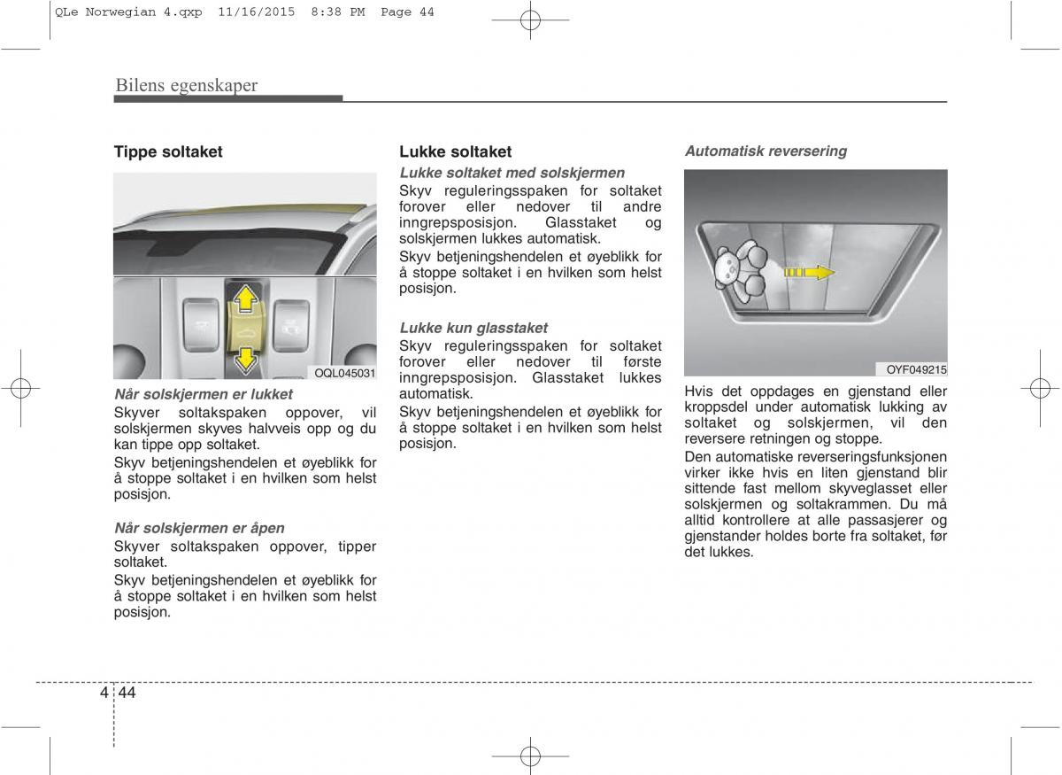 KIA Sportage IV bruksanvisningen / page 129