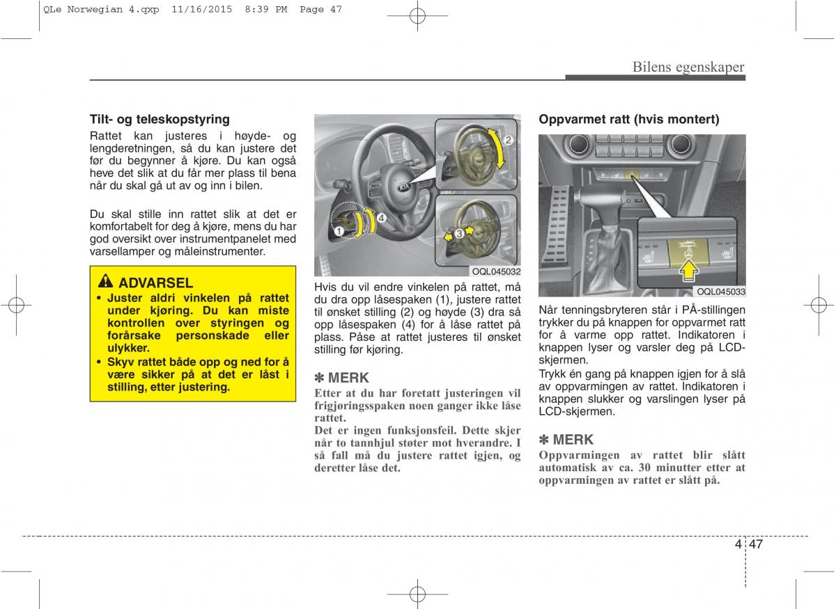 KIA Sportage IV bruksanvisningen / page 132