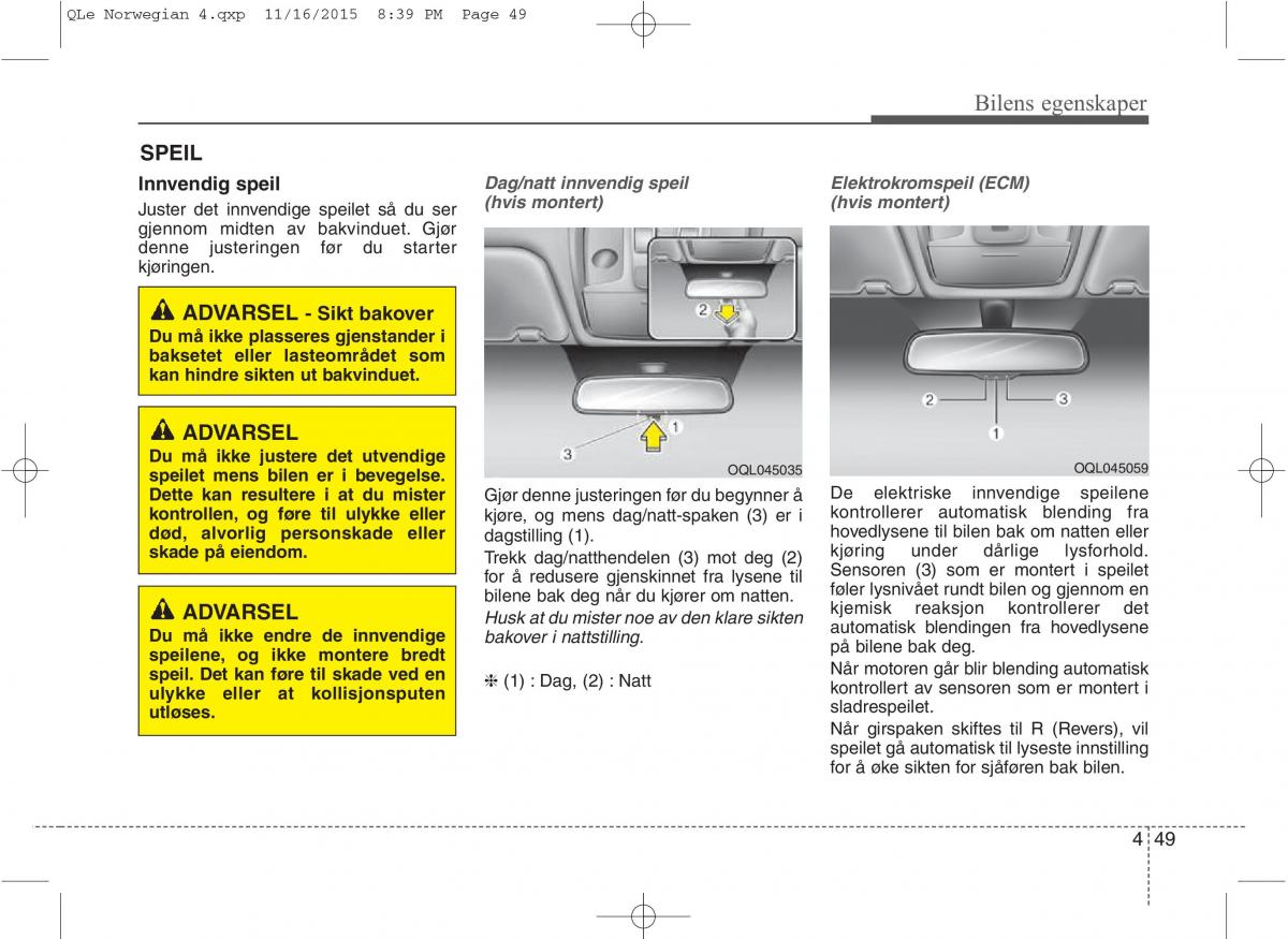 KIA Sportage IV bruksanvisningen / page 134