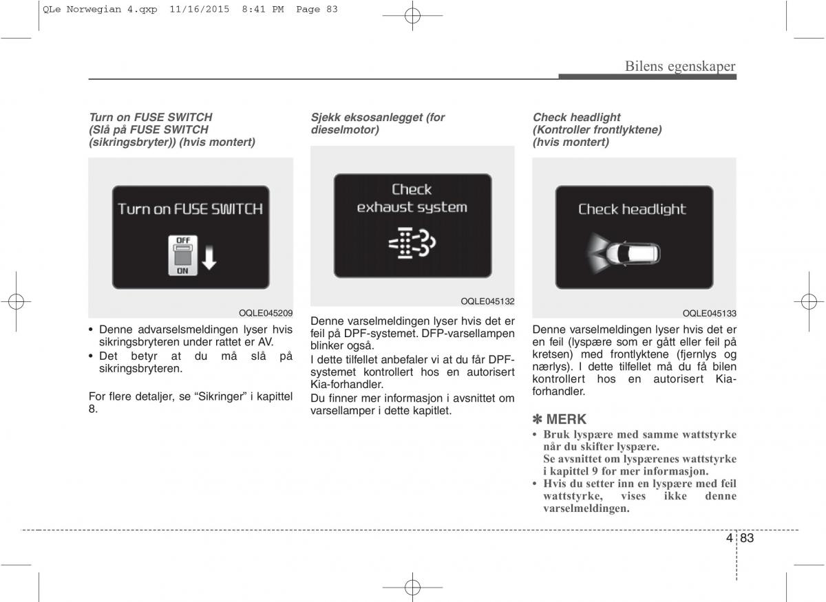 KIA Sportage IV bruksanvisningen / page 168