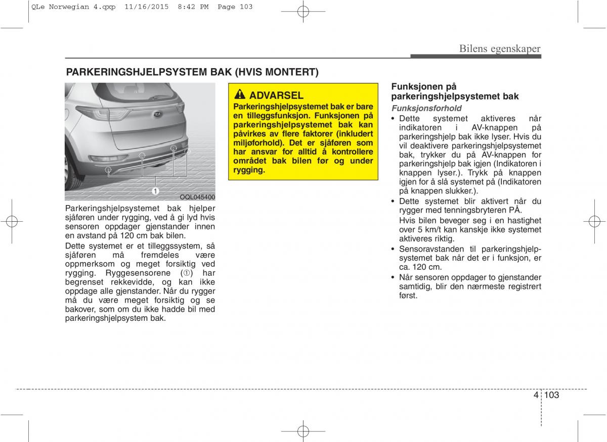 KIA Sportage IV bruksanvisningen / page 188