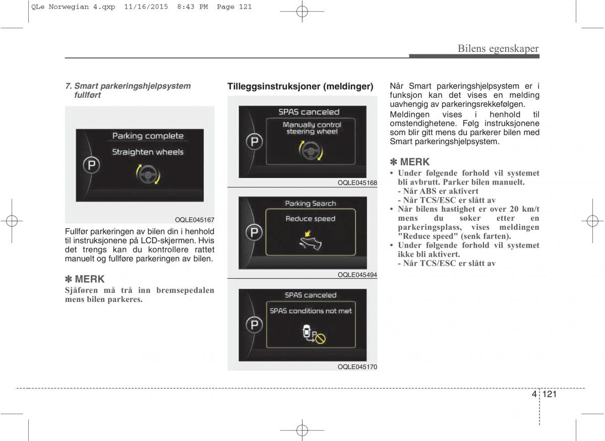 KIA Sportage IV bruksanvisningen / page 206