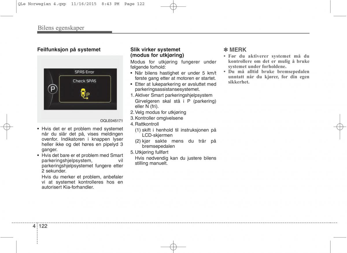 KIA Sportage IV bruksanvisningen / page 207