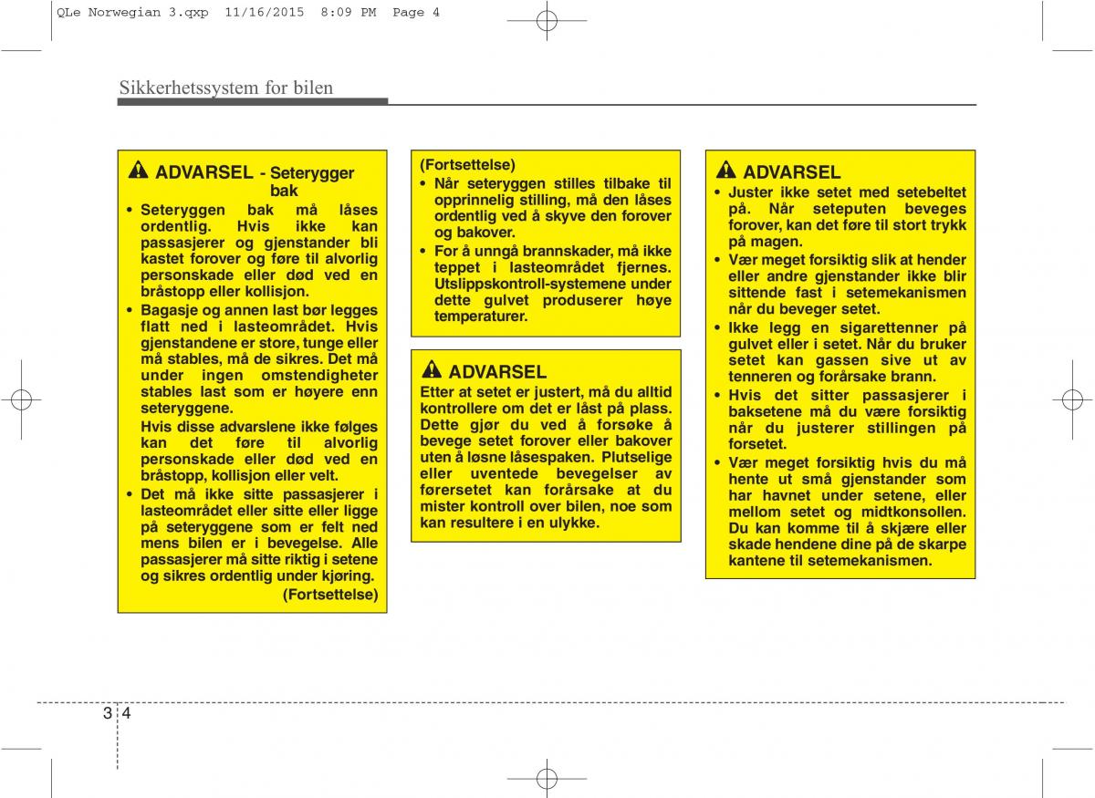 KIA Sportage IV bruksanvisningen / page 21