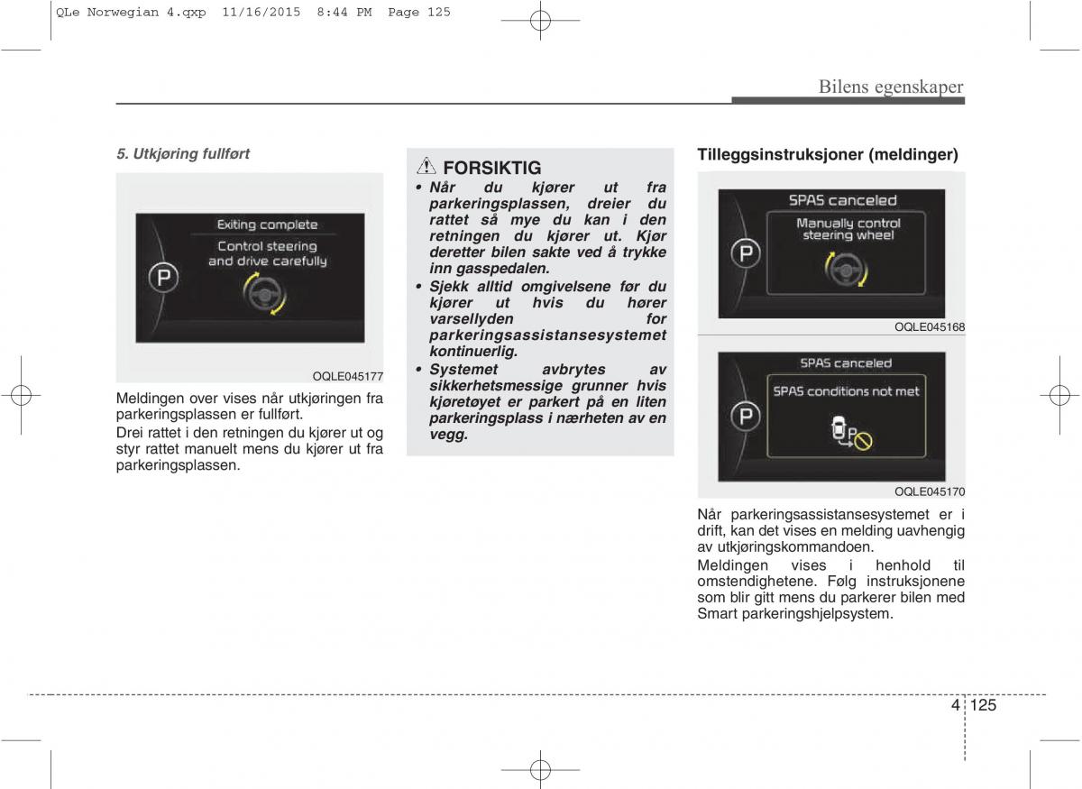 KIA Sportage IV bruksanvisningen / page 210