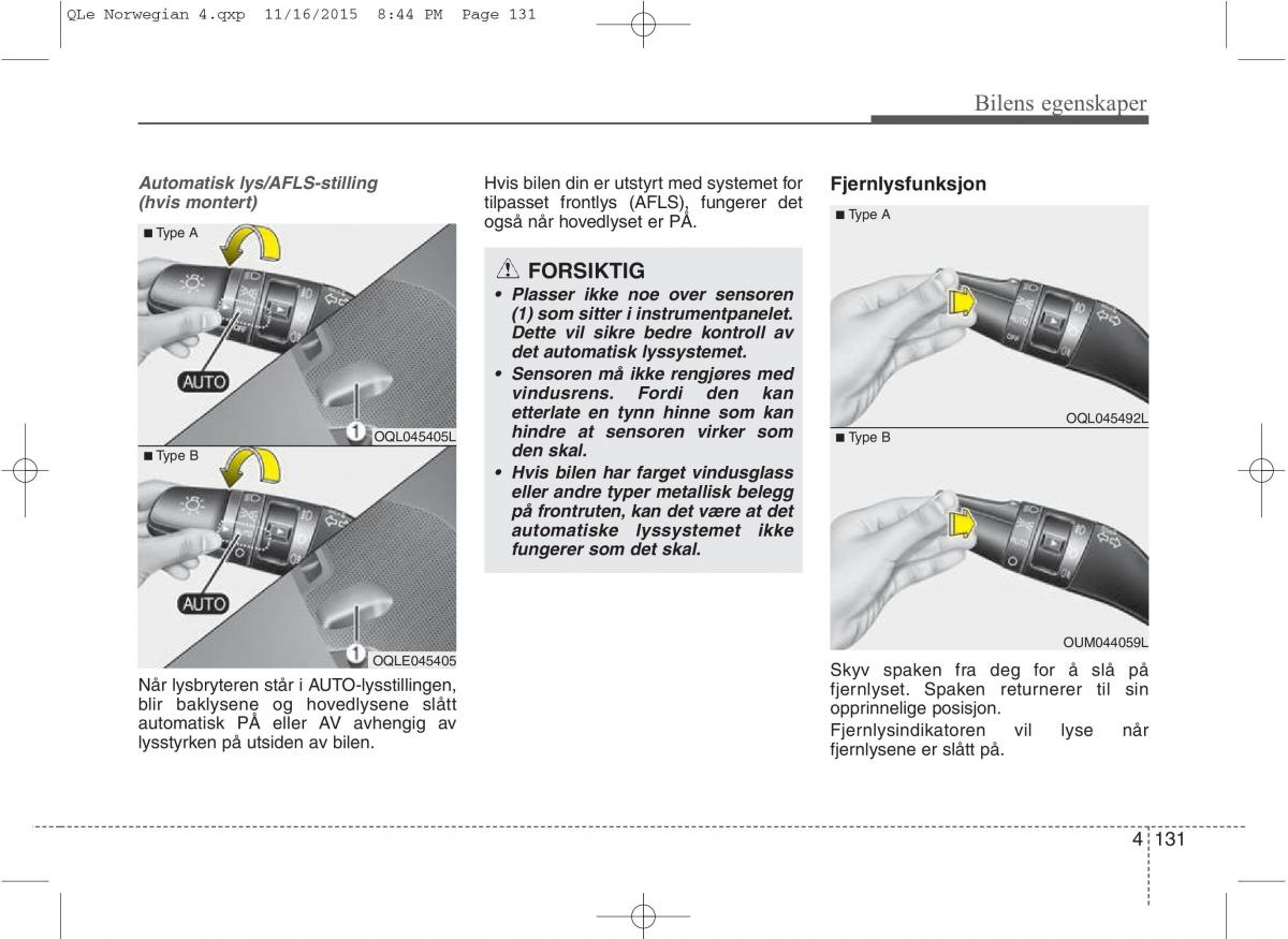 KIA Sportage IV bruksanvisningen / page 216