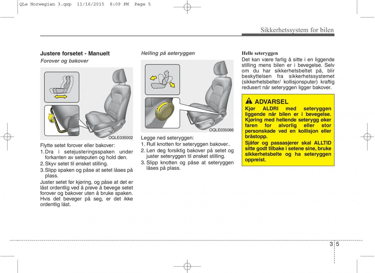 KIA Sportage IV bruksanvisningen / page 22