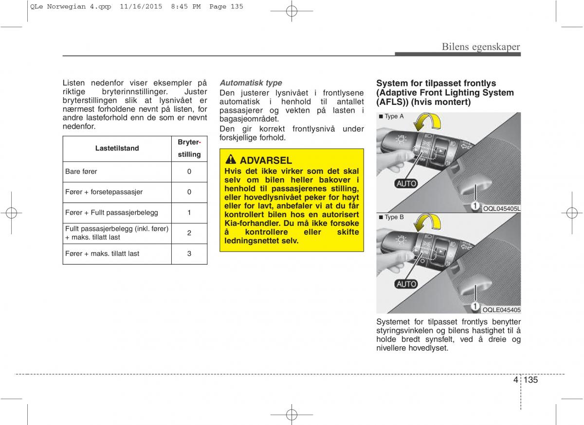 KIA Sportage IV bruksanvisningen / page 220