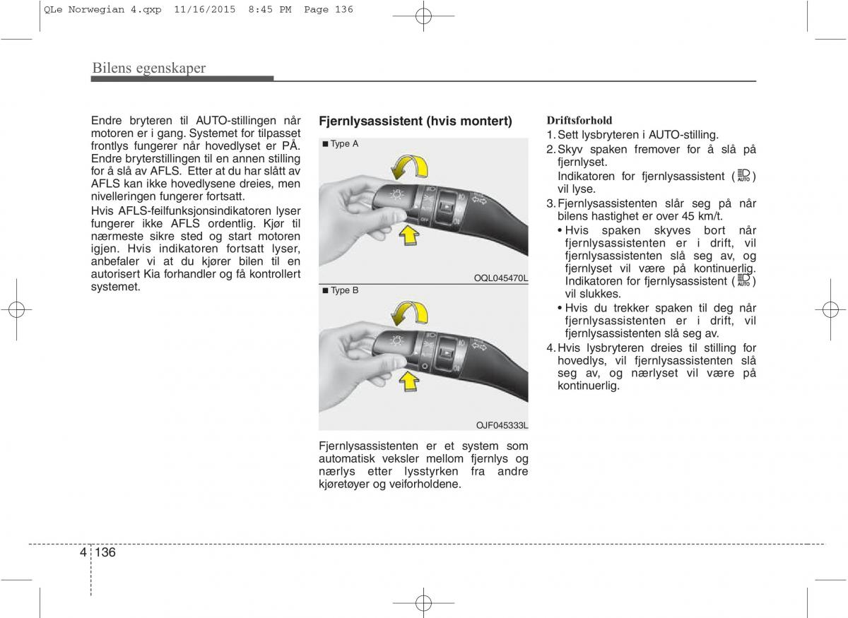 KIA Sportage IV bruksanvisningen / page 221