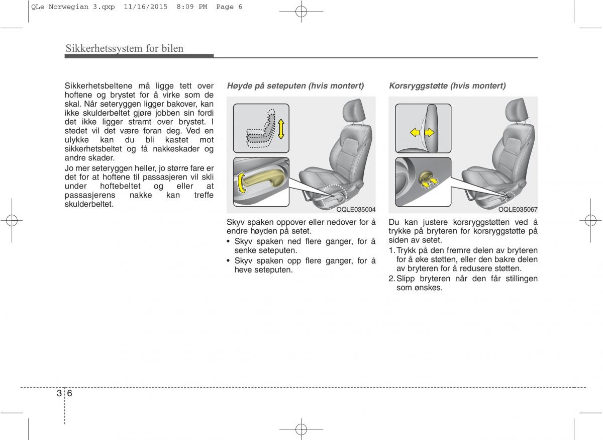 KIA Sportage IV bruksanvisningen / page 23