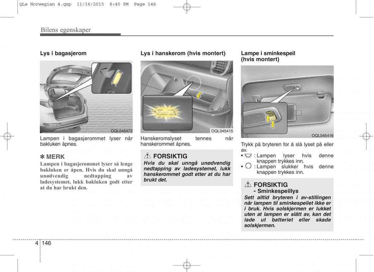 KIA Sportage IV bruksanvisningen / page 231