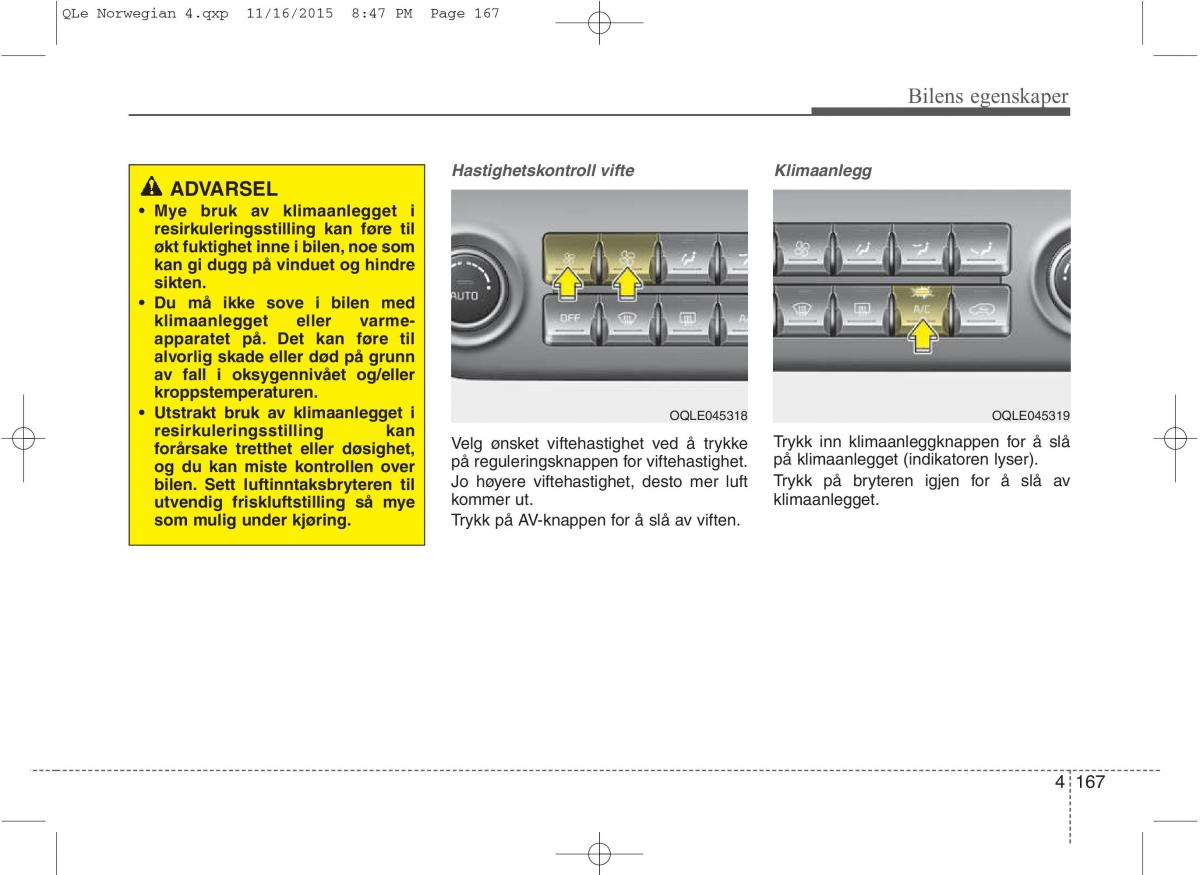 KIA Sportage IV bruksanvisningen / page 252