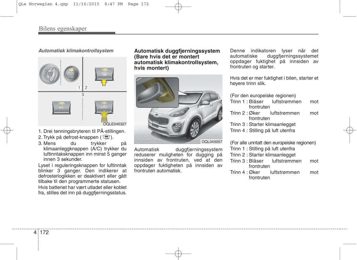 KIA Sportage IV bruksanvisningen / page 257